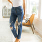 Colt High Rise Button Fly Distressed Boyfriend Jeans