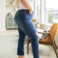 Colt High Rise Button Fly Distressed Boyfriend Jeans