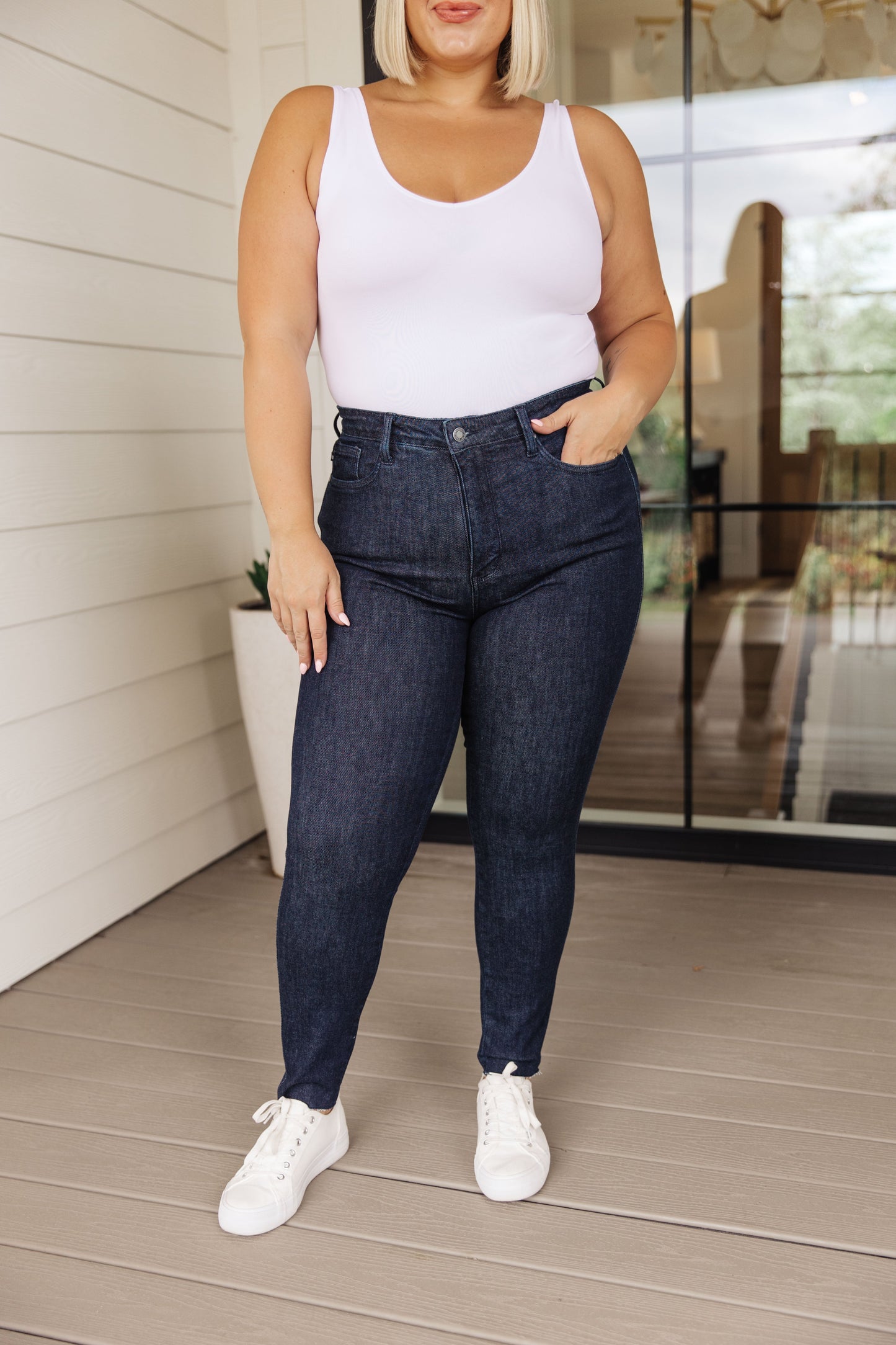 Constance High Rise Tummy Control Top Skinny Jeans