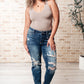 Danny Mid Rise Cuffed Destroyed Boyfriend Jeans