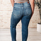 Danny Mid Rise Cuffed Destroyed Boyfriend Jeans