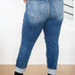 Danny Mid Rise Cuffed Destroyed Boyfriend Jeans