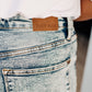 Judy Blue Dory High Waist Mineral Wash Raw Hem Wide Leg Jeans