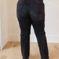 Eleanor High Rise Classic Straight Jeans in Washed Black