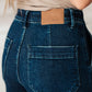 Eli Pull On Denim Joggers in Dark Wash