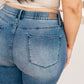 Emily High Rise Cool Denim Pull On Capri Jeans