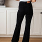 Etta High Rise Control Top Flare Jeans in Black