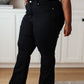 Etta High Rise Control Top Flare Jeans in Black
