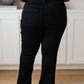 Etta High Rise Control Top Flare Jeans in Black