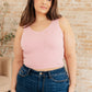 Fundamentals Ribbed Seamless Reversible Tank Dusty Rose