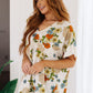 Good Morning Floral V-Neck Blouse