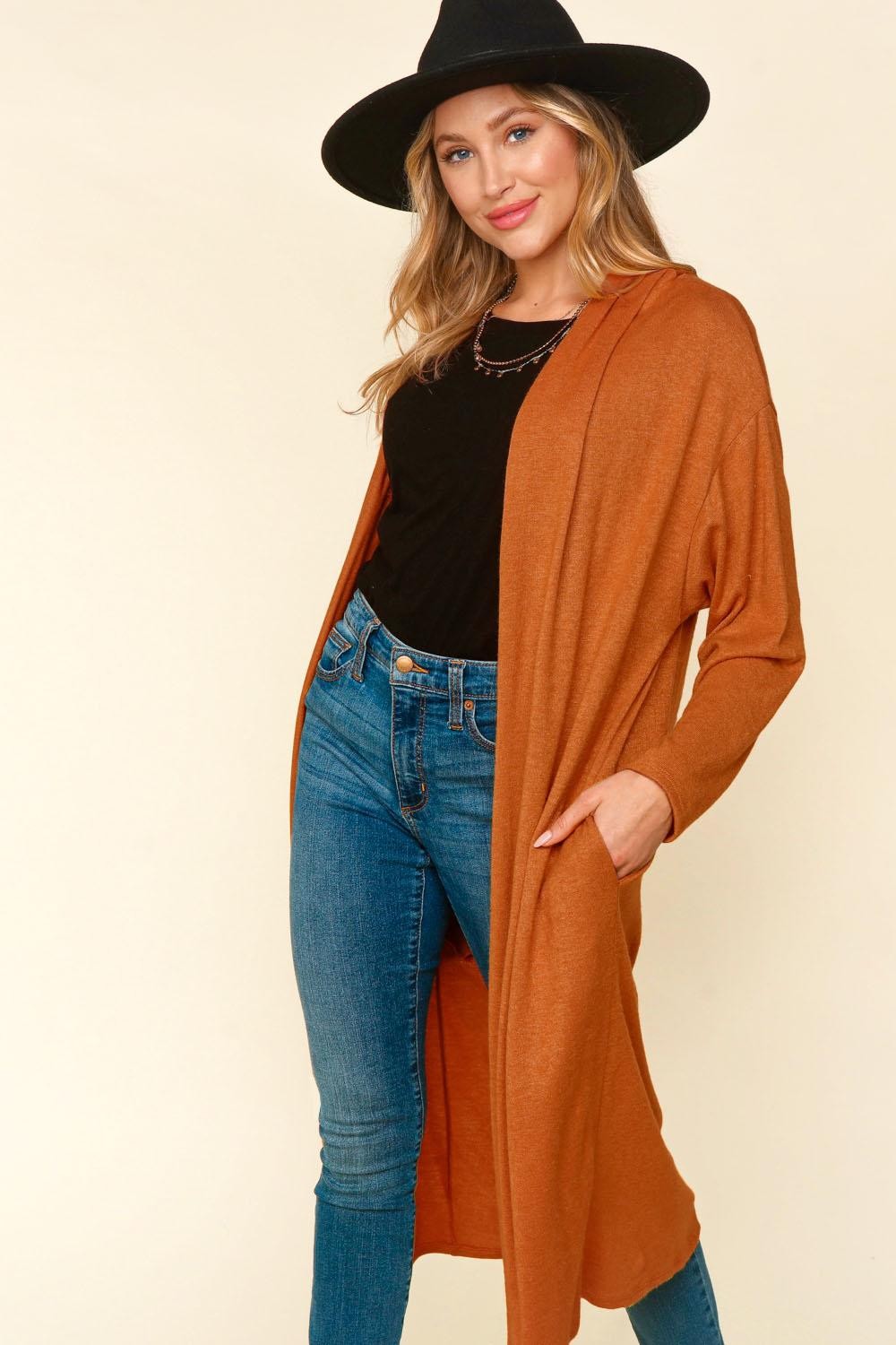 Oversized Midi Length Soft Cardigan