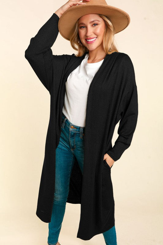 Oversized Midi Length Soft Cardigan