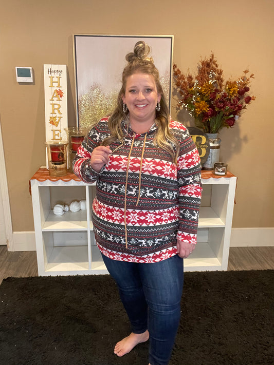 Holiday Print Sweater