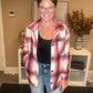 Hot Pink Oversized Flannel
