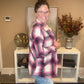 Magenta Oversized Flannel