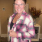 Magenta Oversized Flannel