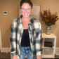 Black Over sized Flannel