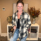 Black Over sized Flannel