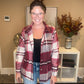 Burgundy & Black Flannel