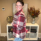 Burgundy & Black Flannel