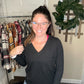 V Neck Pocket Tee