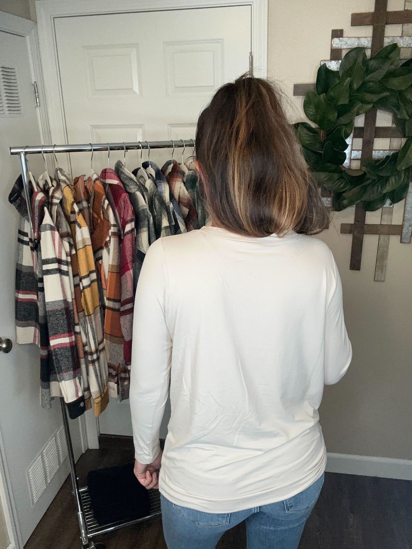 V Neck Pocket Tee