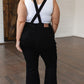Imogene Tummy Control Top Retro Flare Overalls in Black