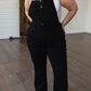 Imogene Tummy Control Top Retro Flare Overalls in Black