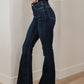 Jane High Rise Raw Hem Flare