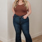 Jane High Rise Raw Hem Flare