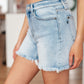 Judy Blue Jenny High Rise Cutoff Dad Shorts