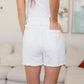 Judy Blue Jessie High Rise Rigid Magic Cutoff Shorts in White