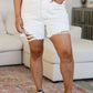 Judy Blue Jessie High Rise Rigid Magic Cutoff Shorts in White
