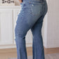 Judy Blue Kiana High Rise Heavy Destroy Flare