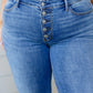 Matilda Mid Rise Vintage Button Fly Bootcut Jeans