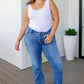 Matilda Mid Rise Vintage Button Fly Bootcut Jeans