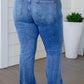 Matilda Mid Rise Vintage Button Fly Bootcut Jeans