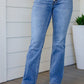 Matilda Mid Rise Vintage Button Fly Bootcut Jeans