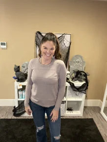 Round Neck Long Sleeve Top