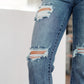 O'Hara Destroyed Straight Jeans