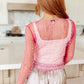 Pearl Diver Layering Top in Pink
