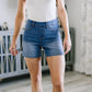 Perry High Rise Pull On Denim Shorts