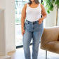 Quinn Mid Rise Cell Phone Pocket Dad Jeans