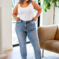 Quinn Mid Rise Cell Phone Pocket Dad Jeans