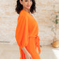 Roll With me Romper in Tangerine