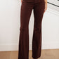 Sienna High Rise Tummy Control Top Flare Jeans in Espresso