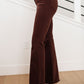 Sienna High Rise Tummy Control Top Flare Jeans in Espresso