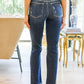 Sloane Mid Rise Heavy Destroyed Straight Jeans