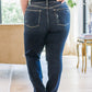 Sloane Mid Rise Heavy Destroyed Straight Jeans